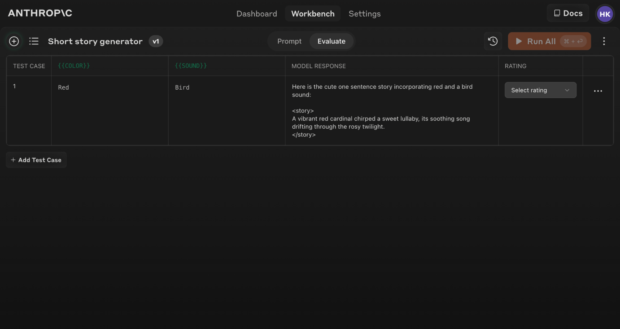 Accessing Evaluate Feature